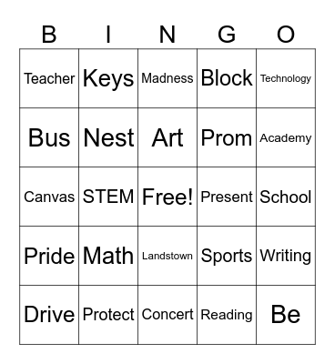LHS March Madness 2024 Bingo Card