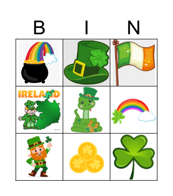 SAINT PATRICK´S VOCABULARY Bingo Card