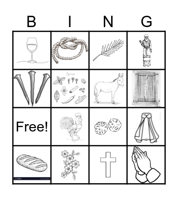 Easter Bingo Card