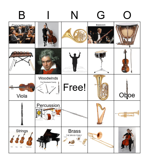 Welcome to the Symphony Bingo Card