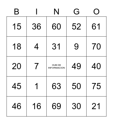 BINGO BIBLIOTECARIO Bingo Card