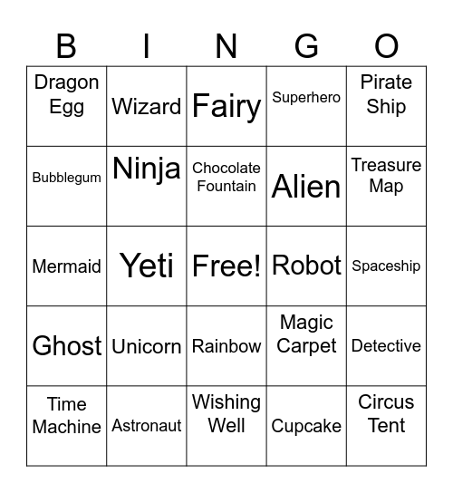 Infinite Craft Bingo Card