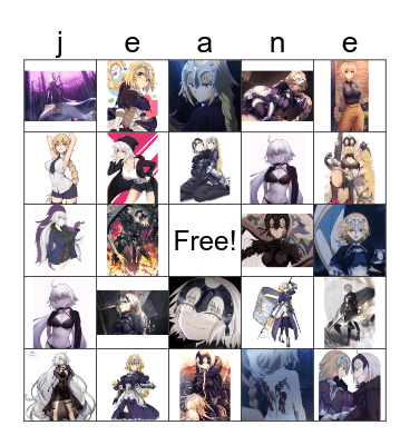 characters i love bingo Card