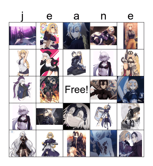 characters i love bingo Card