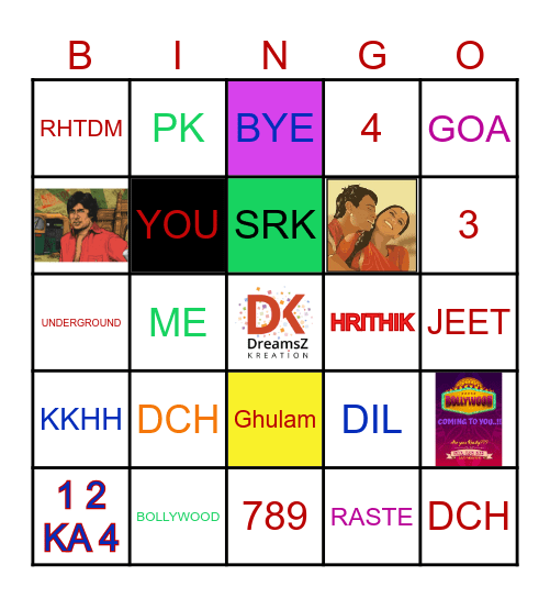 SITAARE ZAMEEN PAR  - TEST Bingo Card