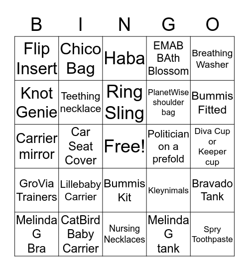 BB&B Staff Bingo Card