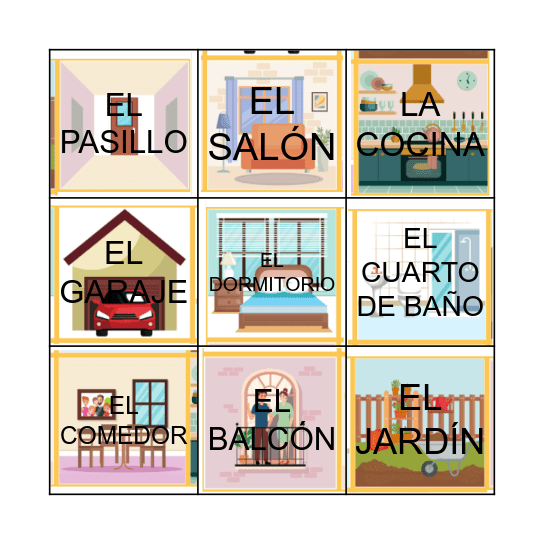 LA CASA Bingo Card