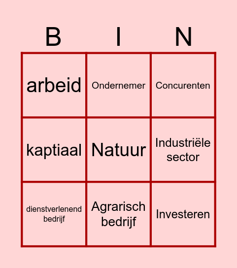 Bingo K2 H4 Bingo Card