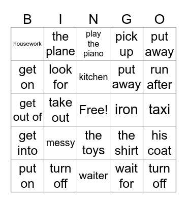 B10 M2 Bingo Card