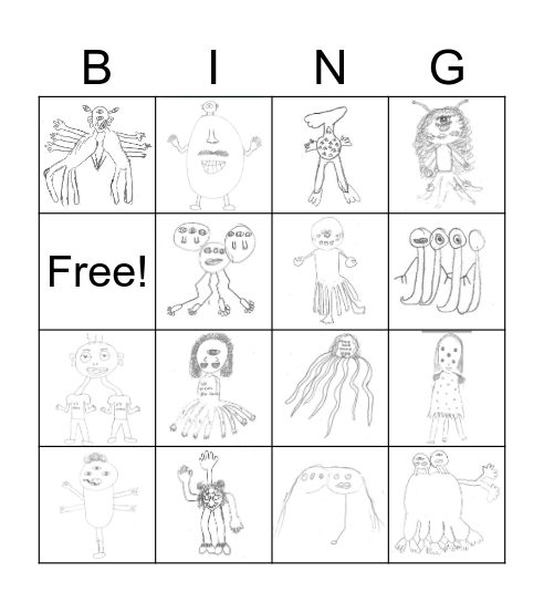 Les Extraterrestre Bingo Card