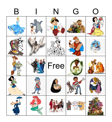Disney Music #3 Bingo Card