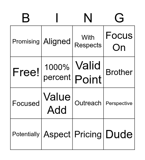 Steve Bingo Card