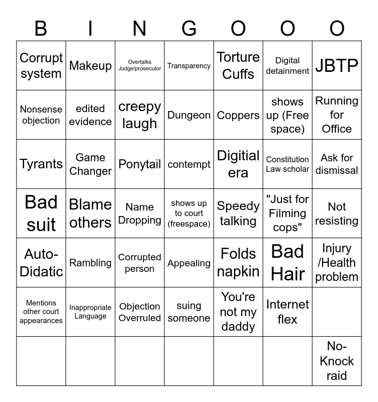 Chile Bingo Card