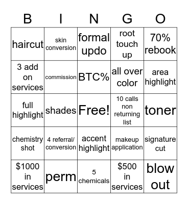 ULTA Beauty Bingo Card