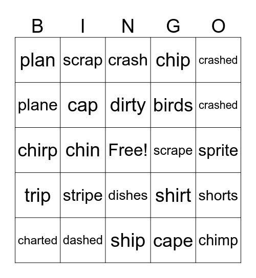 Mixed Bingo Card
