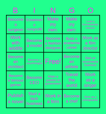 EmpowerHer Bingo Card