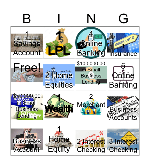 Matched Referrals Bingo Card