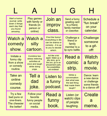 LOL Challenge Bingo Card