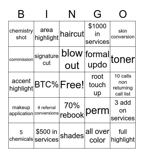 ULTA Beauty  Bingo Card