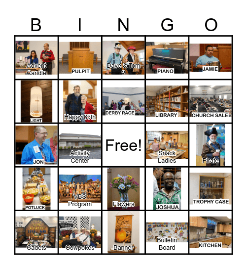 Ideal Park BINGO Card