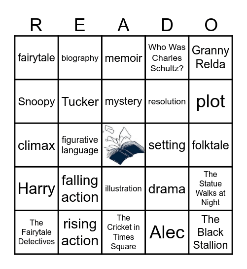 Read-In Game Bingo Card