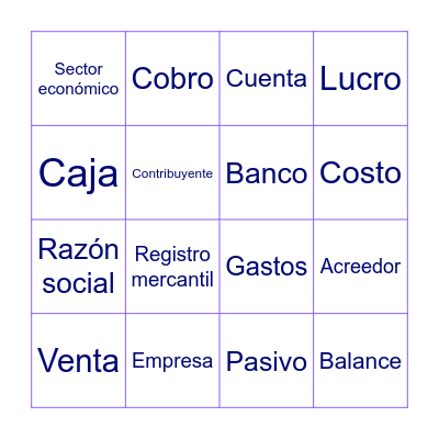 Contabingo Card