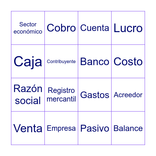 Contabingo Card