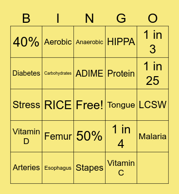 FGHSC Bingo Card