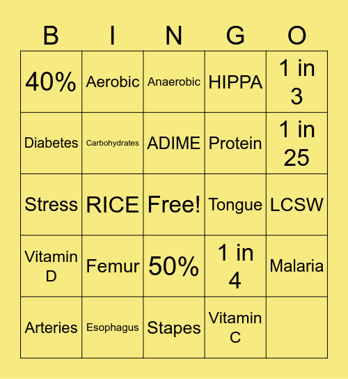 FGHSC Bingo Card