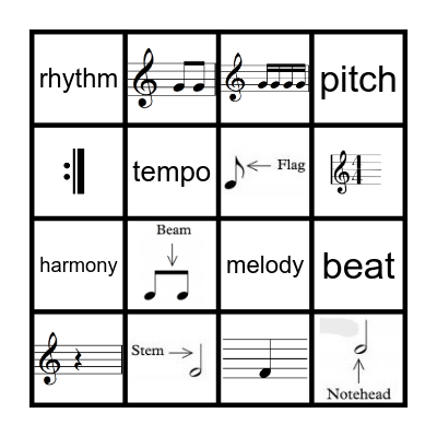 Music Review Bingo Card