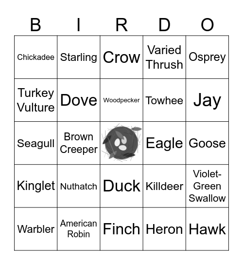 Public Works Wildlife Volume 2: Bingo Card