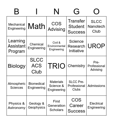 STEM Success Fair 2024 Bingo Card