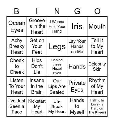 Anatomy 101 Bingo Card