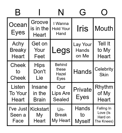 Anatomy 101 Bingo Card