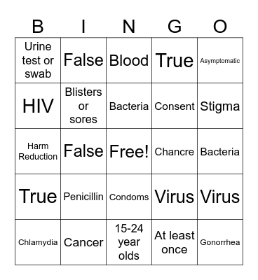 STI BINGO SPRING 2024 Bingo Card