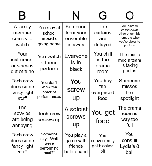 Interlude 2 Bingo Card