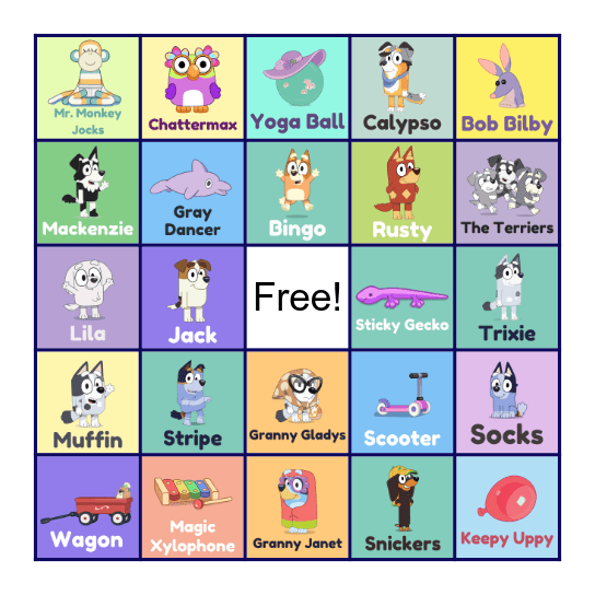 Bingo’s Bingo Card