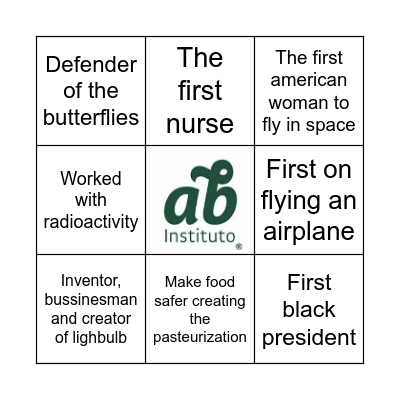 PIONEERS! Bingo Card