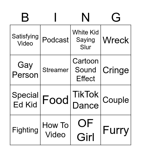 IG REELS BINGO Card