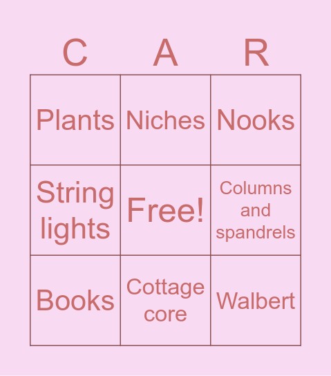 Caryn and Connie bingo card Bingo Card