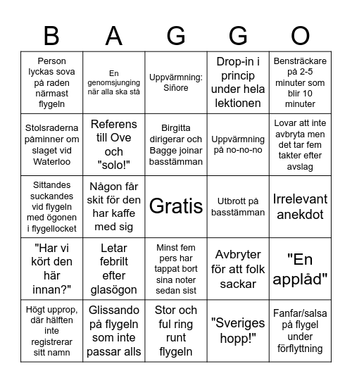 Bagge-Bingo Card