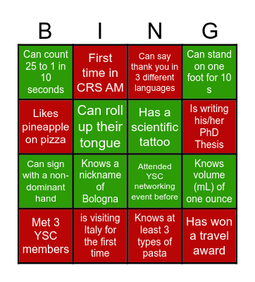 FIND SOMEONE WHO... Bingo Card