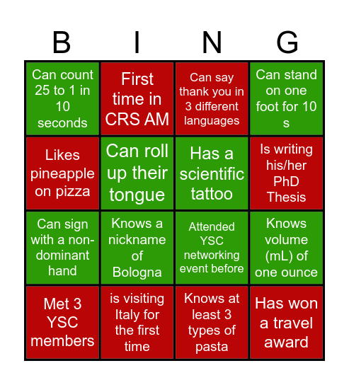 FIND SOMEONE WHO... Bingo Card