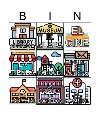 Edificios Ciudad Bingo Card