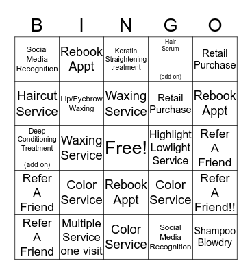 Lollie's Layers Bingo Card