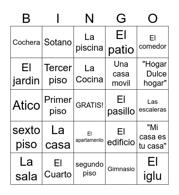 Sarah Correa La casa Bingo! Bingo Card