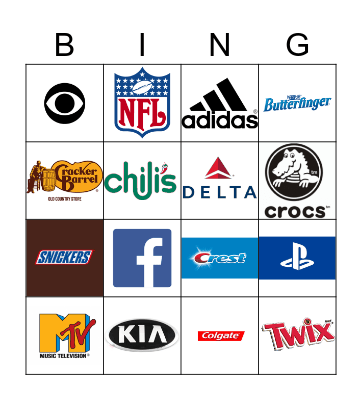 LOGO BINGO! Bingo Card