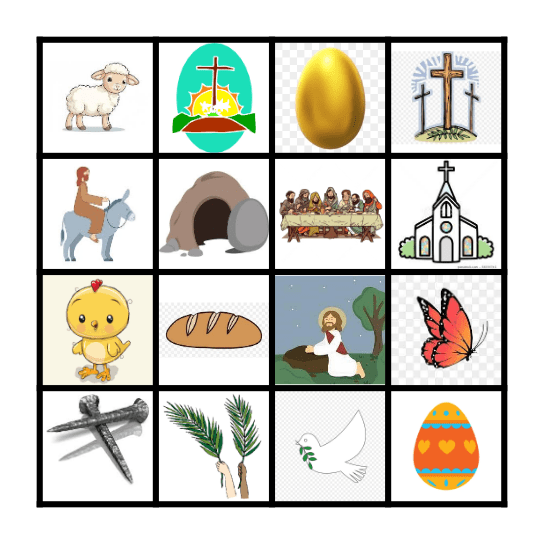 Easter Bingo Card