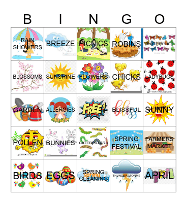 SPRING Bingo Card