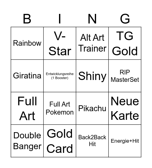 Lost Origin Bingo Card